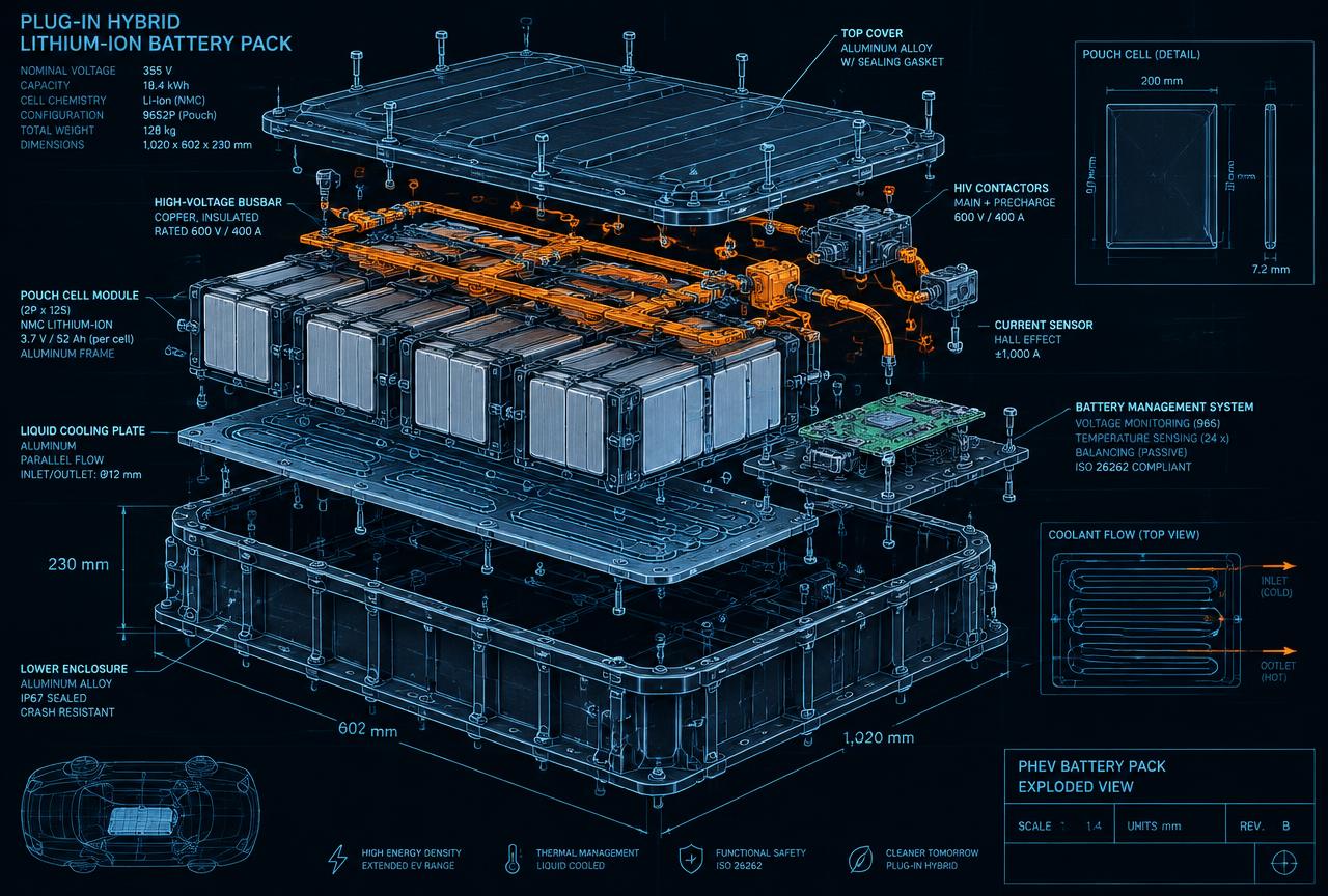 Toyota RAV4 Hybrid / Highlander Hybrid technical blueprint